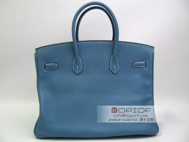 エルメス バーキン35トリヨンクレマンス ブルージーン(金具:シルバー) her423